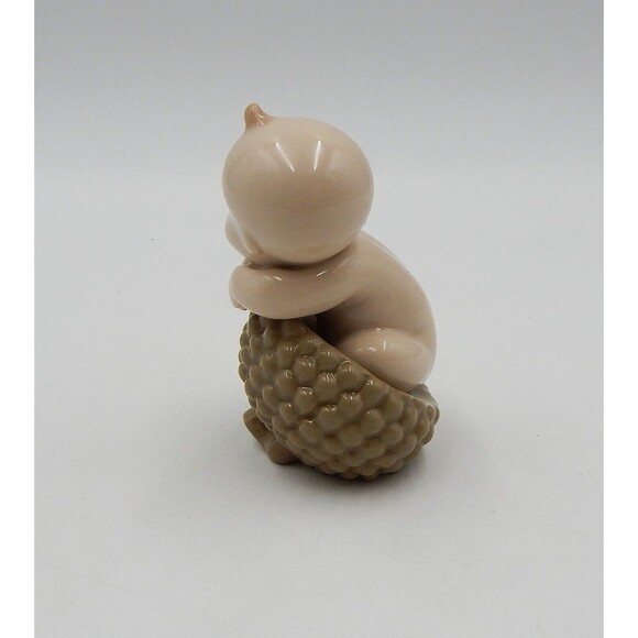 Nao By Lladro Where Do Babies Come From An Acorn #5024 Figurine Vintage 2003 - Picture 3 of 8